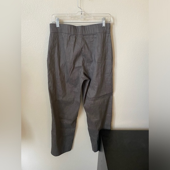 D. Exterior Women’s Linen Blend Pull On Pants Tuape Italian Size 44 - Picture 2 of 7